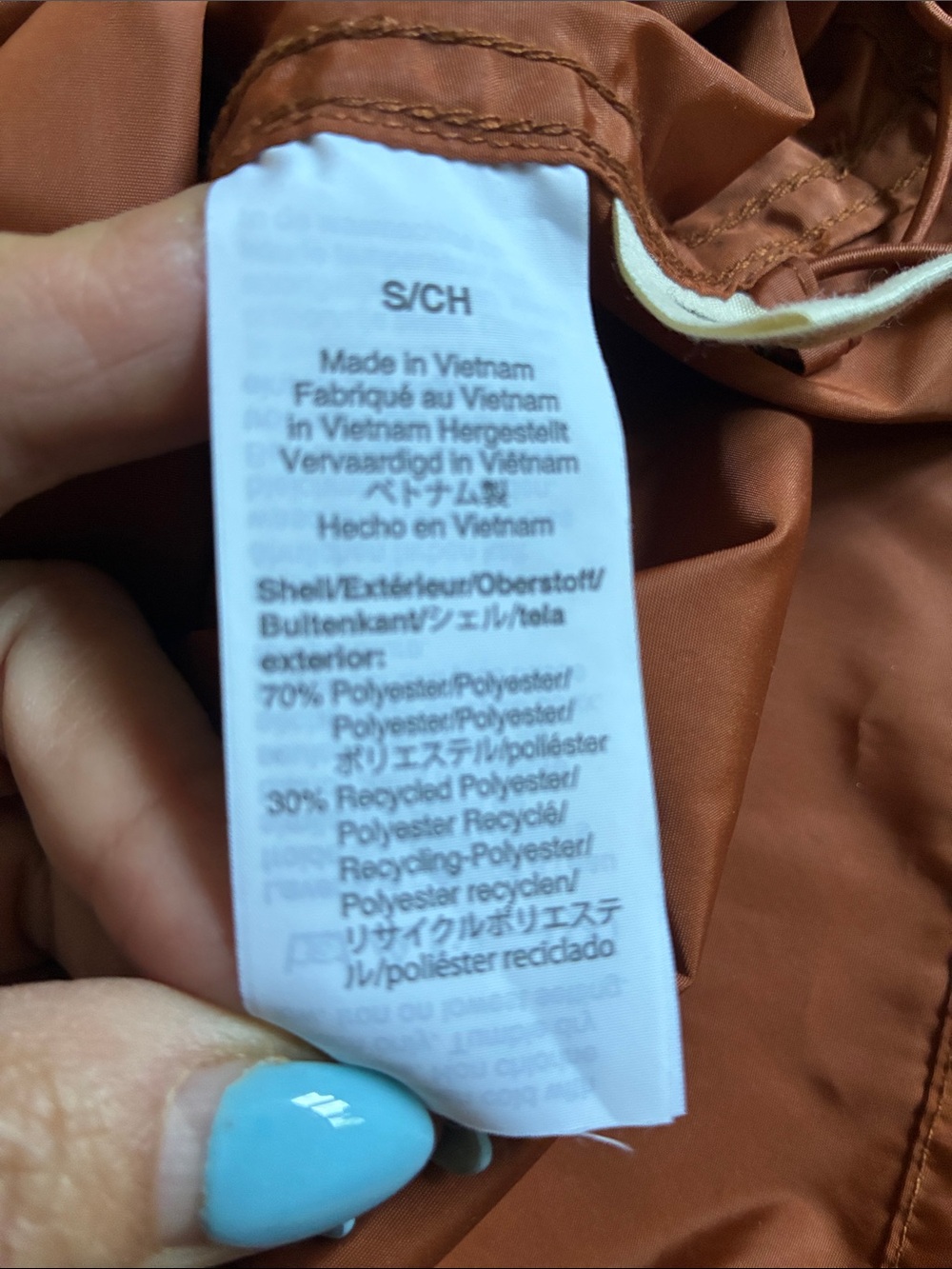 Madewell Raincheck Packable Hooded Raincoat Windbreaker Burnt Orange Women S - Picture 13 of 14